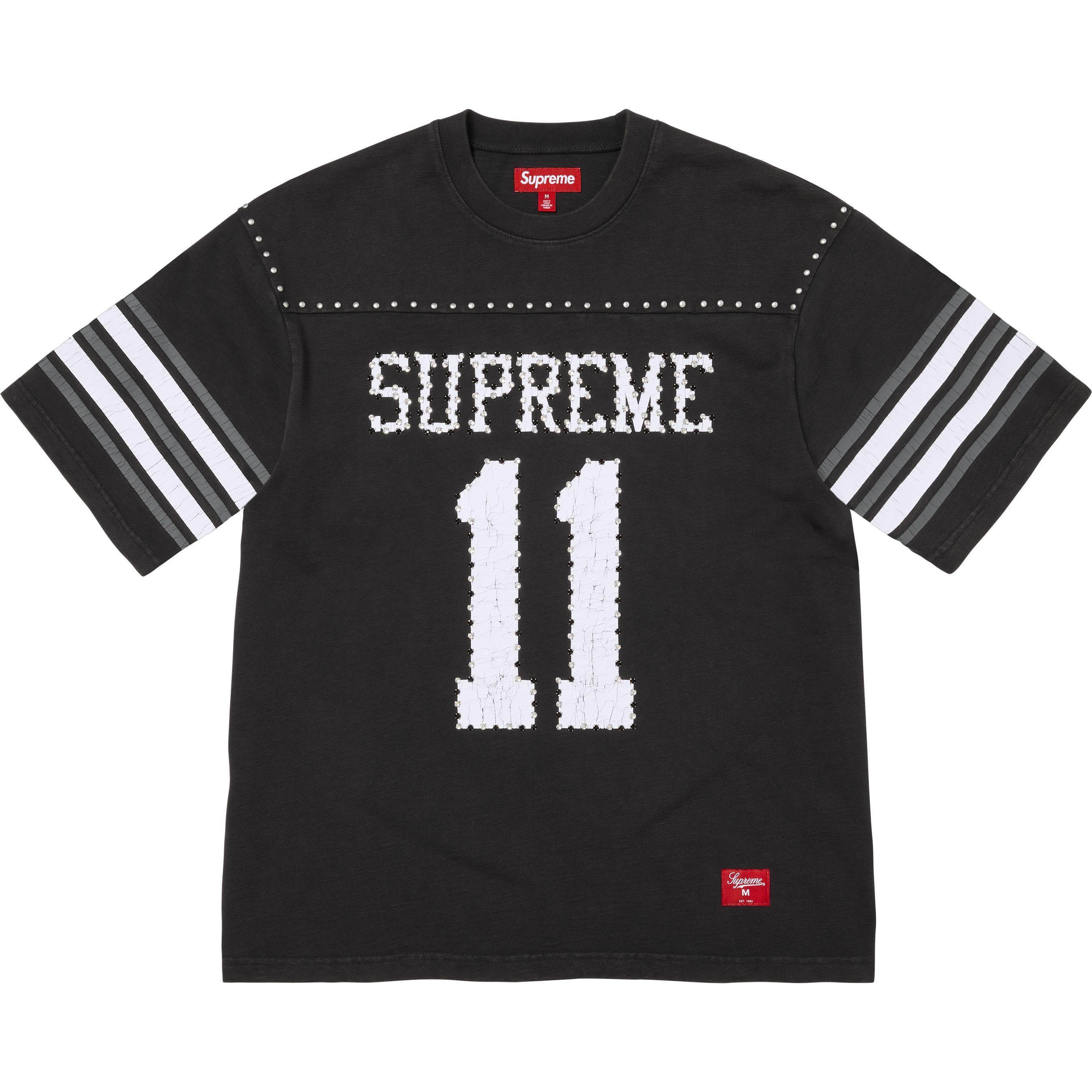 Studded S/S Football Top view 12